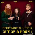 Mythrojan Viking Drinking Horn - 400 ml Ale Tankard