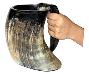 Viking Drinking Horn Mug Tankard - 36 Ounces