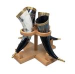 Viking Natural OX Horn Tankard Set of 4