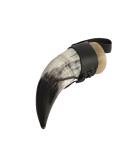 Viking Drinking Horn with Leather Holder Tankard