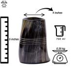 Viking Drinking Horn Mug with Burlap Sack - 20 Oz