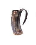 Viking Drinking Horn Mug with Burlap Sack - 20 Oz