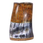 Viking Drinking Horn Mug with Burlap Sack - 20 Oz
