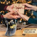 Handmade Viking Horn Mug - Unique Drinking Cup