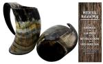 Viking Drinking Horn Mug Set for Mead & Beer