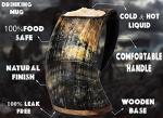 Viking Drinking Horn Mug for Hot and Cold Beverages