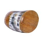 Viking Drinking Horn Mug with Burlap Sack - 20 Oz