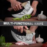 9-Inch Viking Ulu Knife Pizza Cutter Axe