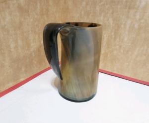 Viking Drinking Horn Tankard Mug - Handmade