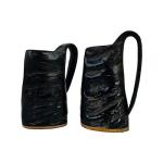 Authentic Viking Drinking Horn Mug Set of 2