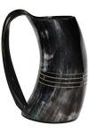 Viking Drinking Horn Mug Set for Mead & Beer
