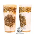Nordic Viking Horn Tankard with Celtic Design