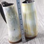 2 Horn Mugs Medieval Viking Drinking Tankard