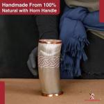 Viking Hooded Raven Tankard with Brass Trim