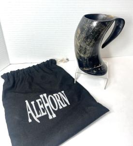 Viking Drinking Horn Mug with Carry Bag
