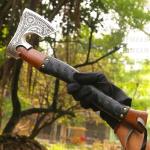 Viking Axe with Knife Sheath – Hand Forged Steel