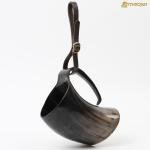 Viking Drinking Horn Mug with Leather Strap 800 ML