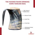 Distressed XXL Viking Drinking Horn Tankard