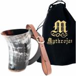Viking Drinking Horn with Leather Strap - 300 ML