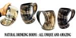 Viking Ox Horn Drinking Cup for Mead or Beer