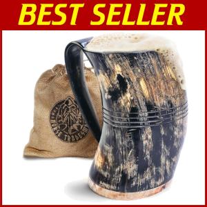 XL Viking Beer Horn Mug - Authentic Design