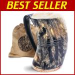 XL Viking Drinking Horn Mug - Classic Beer Tankard