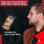 Distressed XXL Viking Drinking Horn Tankard