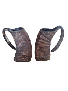 Buffalo Horn Tankard for Ale and Beer