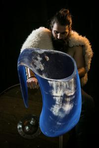 Viking Ox Horn Tankard for Ale and Beer