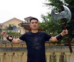 Viking Two-Handed Foam Axe for Battle Play