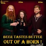 Viking Horn Mug for Beer and Ale