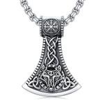 Viking Axe Necklace - 925 Sterling Silver Pendant