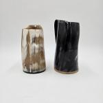 Set of 2 Viking Drinking Horn Beer Mugs