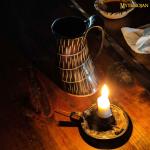 Viking Drinking Horn Mug with Leather Strap