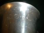 Viking Horn Drinking Tankard in Pewter, 5" Tall
