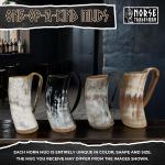XL Viking Drinking Horn Mug - Classic Beer Tankard