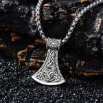 Viking Axe Necklace - 925 Sterling Silver Pendant