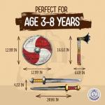 Liontouch Viking Foam Sword, Shield, & Axe Set