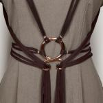 Viking Troll Cross Belt for Women - Brown