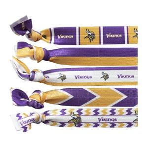 Minnesota Vikings NFL Knotted Hair Tie Set