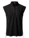 Men's Viking Sleeveless Lace-Up Renaissance Shirt