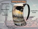 Viking Drinking Horn Mug - 16 Oz Medieval Style