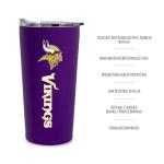 Minnesota Vikings 18oz Soft Touch Tumbler