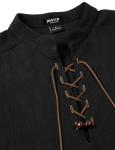 Men's Viking Sleeveless Lace-Up Renaissance Shirt