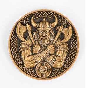 Norse Mythology 3D Challenge Coin with Valknut
