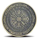 Viking Compass Vegvisir Challenge Coin - Unique Gift