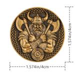 Norse Mythology 3D Challenge Coin with Valknut
