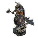 Thor Statue - Viking Warrior with Dragon Decor