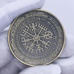 Viking Compass Vegvisir Challenge Coin - Unique Gift