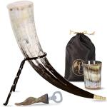 Viking Drinking Horn Set — 4 Unique Horns
